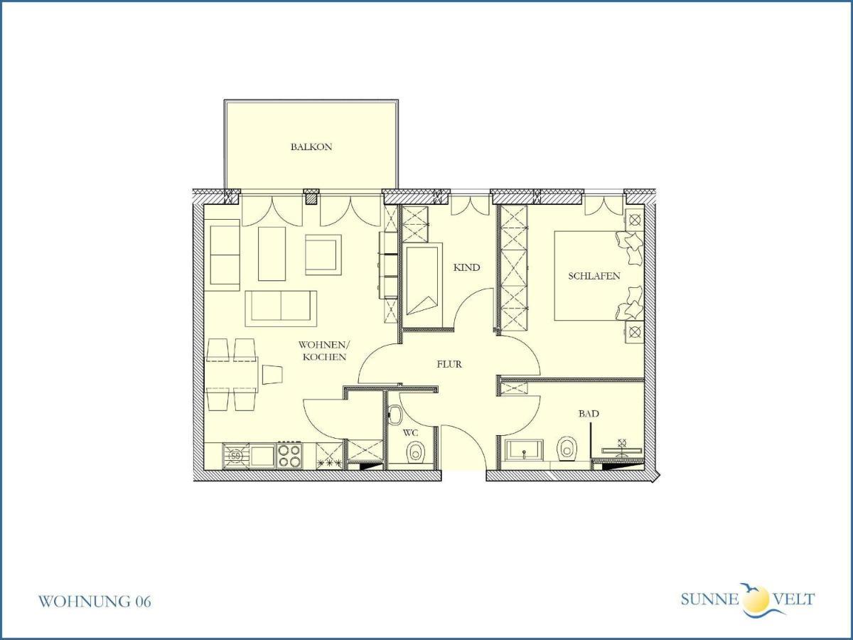 Sunnevelt-Apartment-6 Кюлунгсборн Экстерьер фото